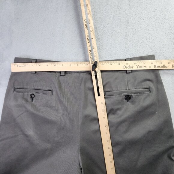 Brooks Brothers Pants Mens 37 x 30 Gray Advantage Eilliot Pleated Cotton Office - Picture 10 of 11